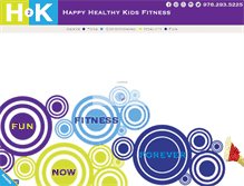 Tablet Screenshot of h2kchildrenfitness.com